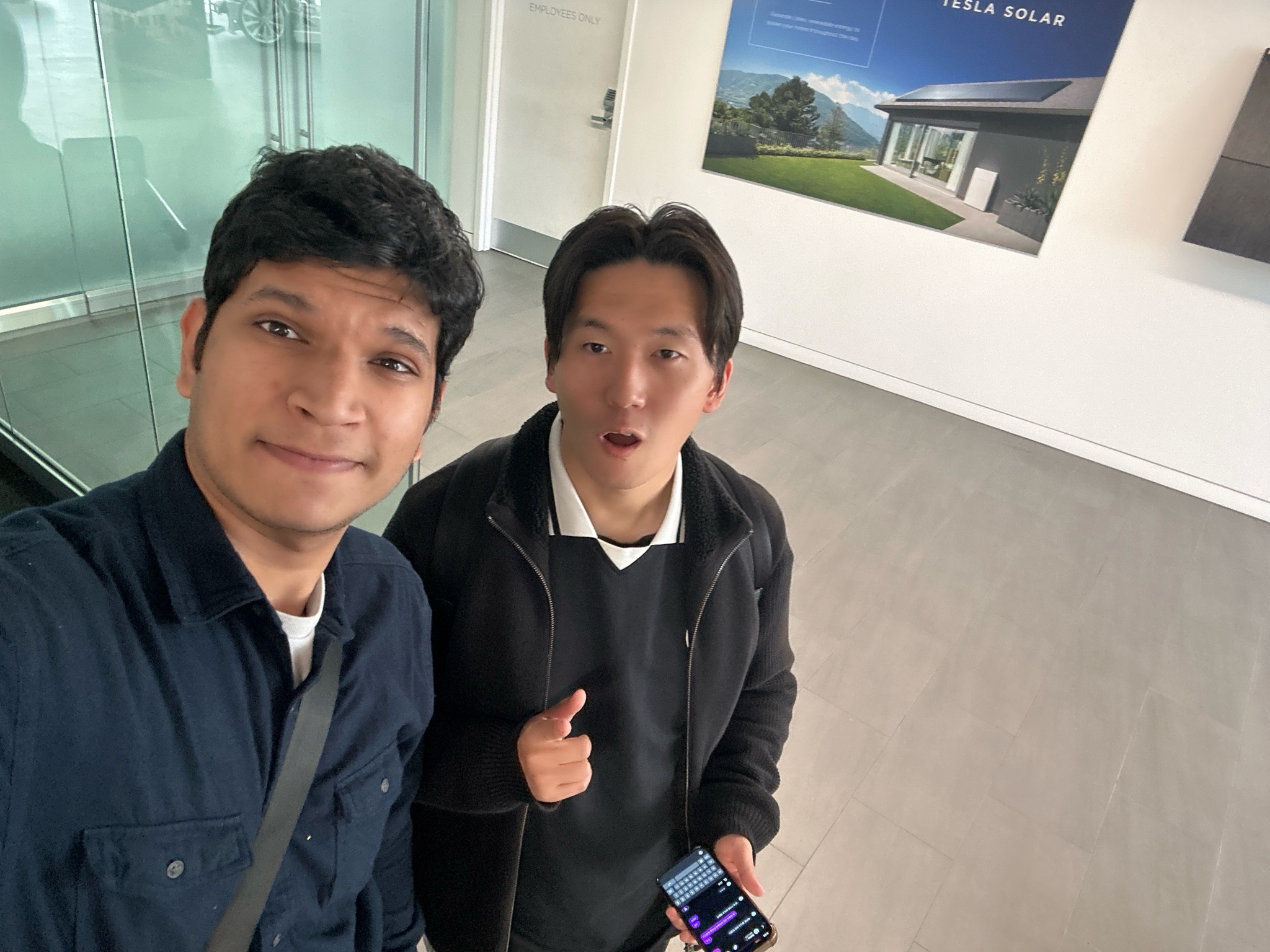 Abhi with Michael Lee