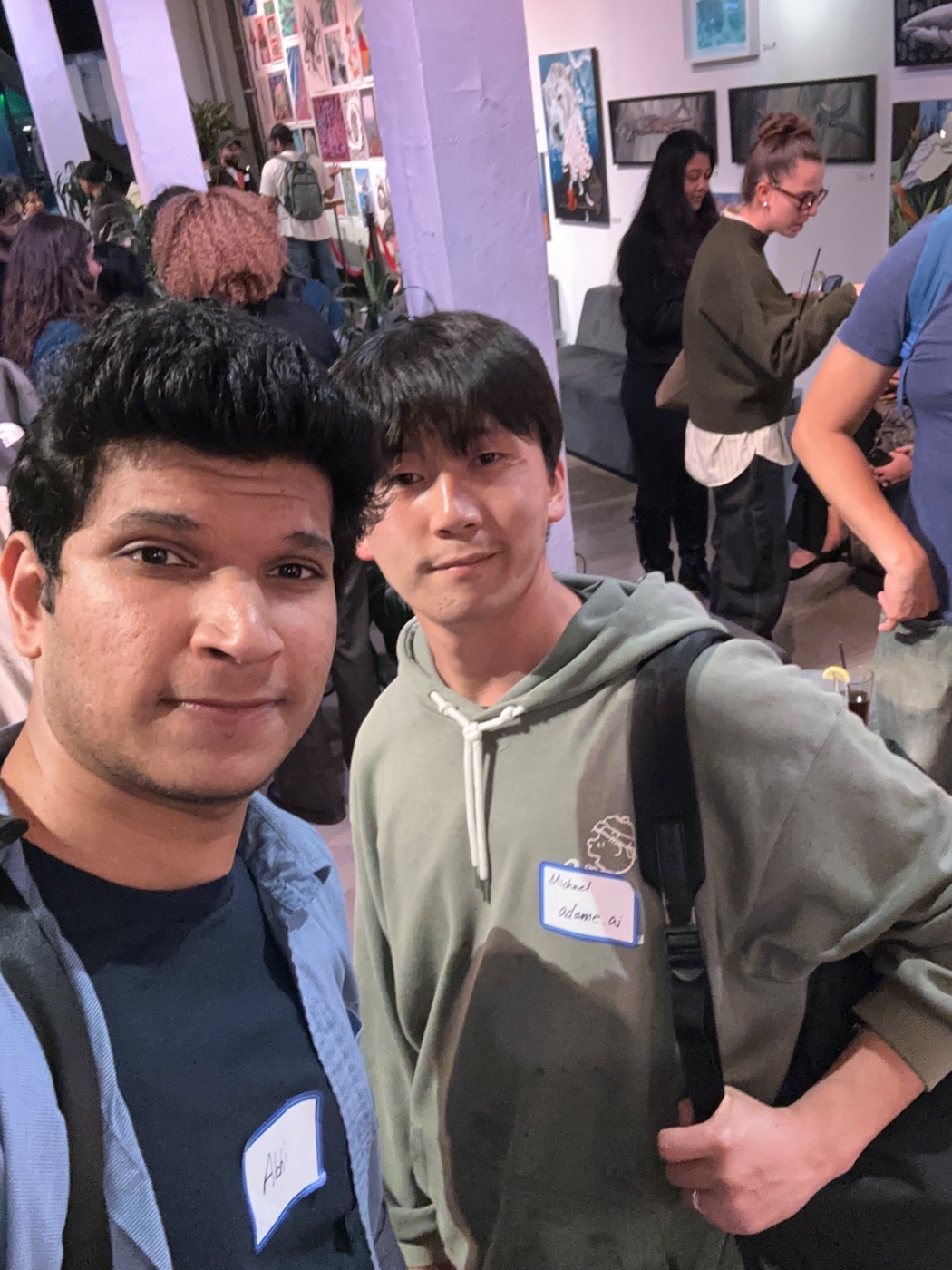 Abhi with Michael Lee