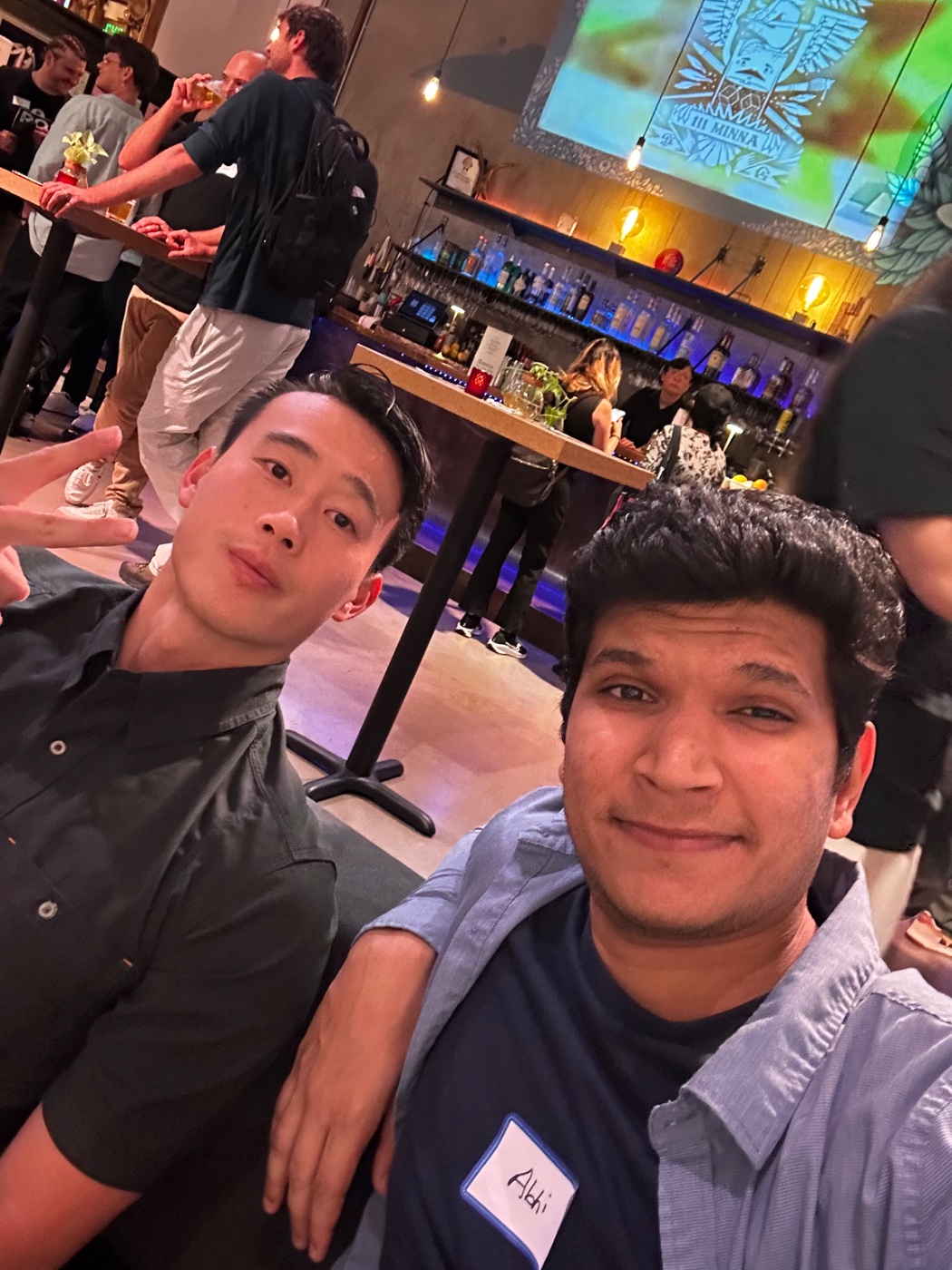 Abhi with Brandon Lin