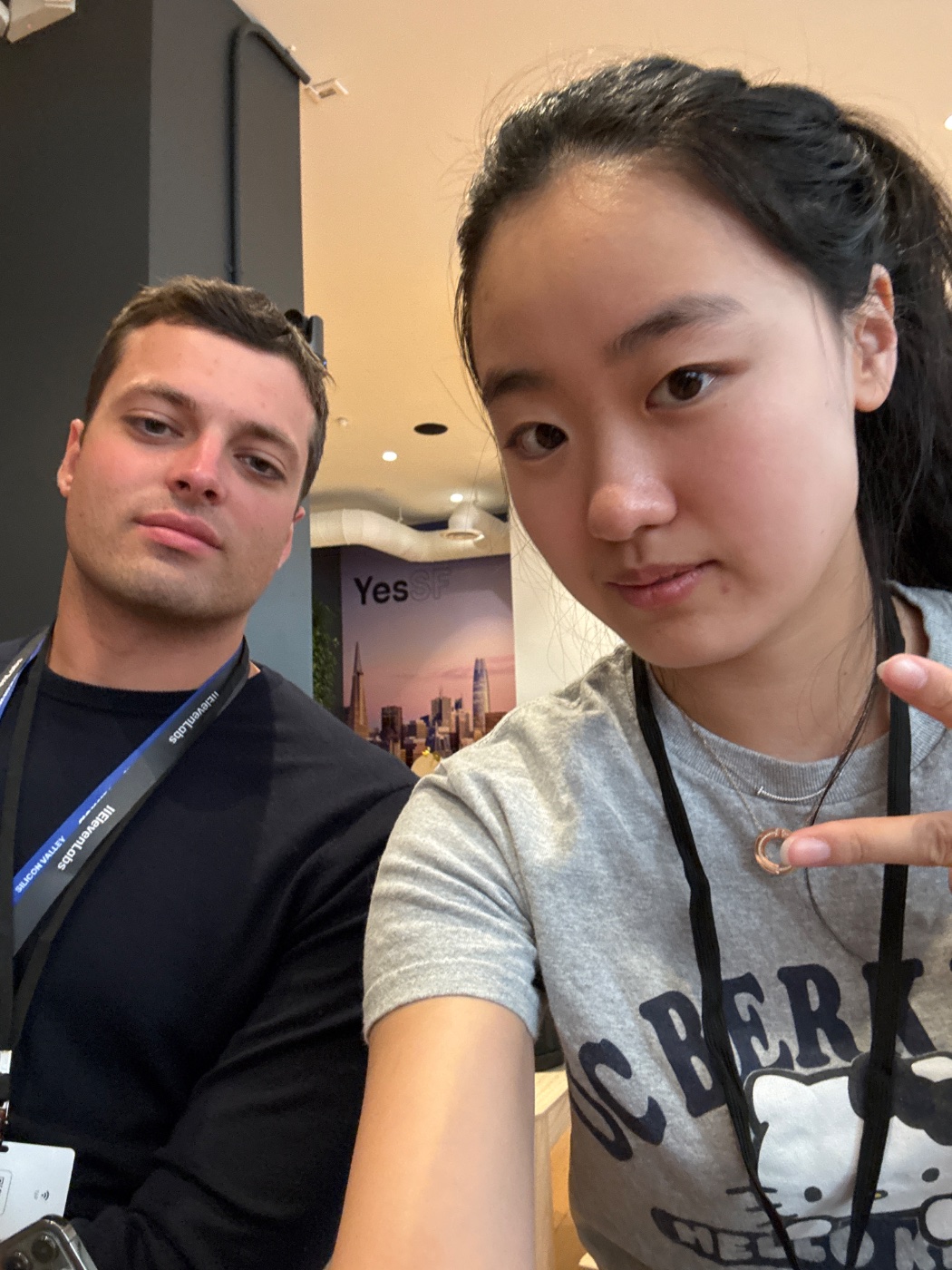 Cheryl (Xuan) Yang with Pietro Casavecchia
