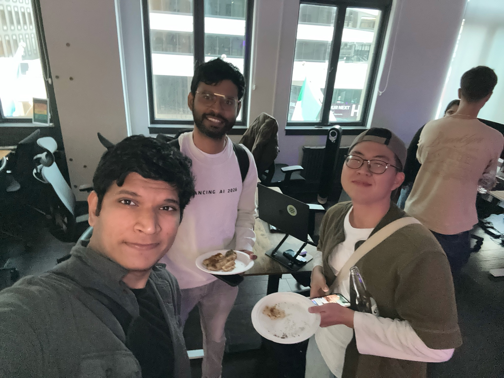 Abhi met Kyle Choi and Shesha Sai Kumar Reddy Sadu