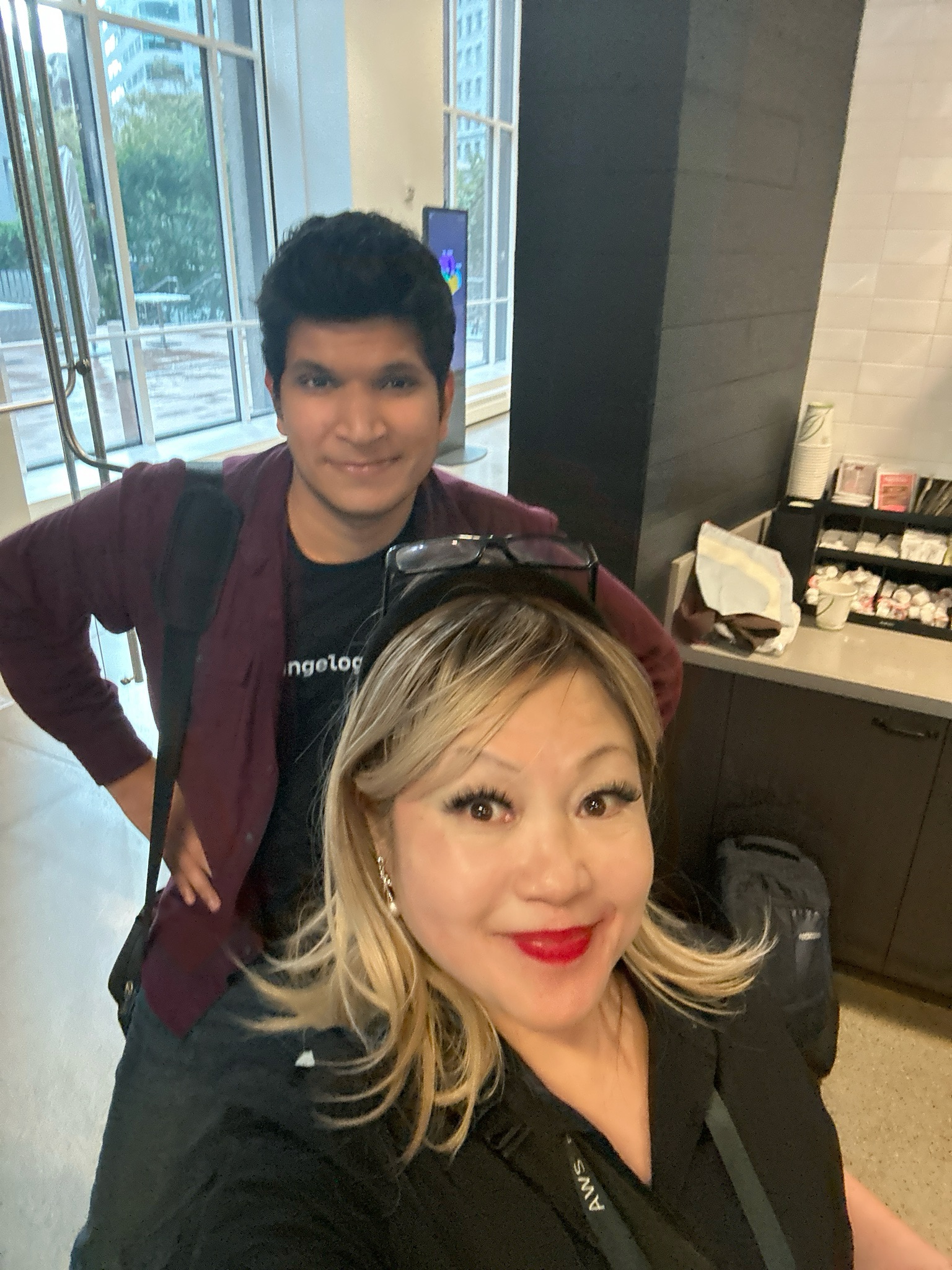 Abhi with Andrea Ning Deier