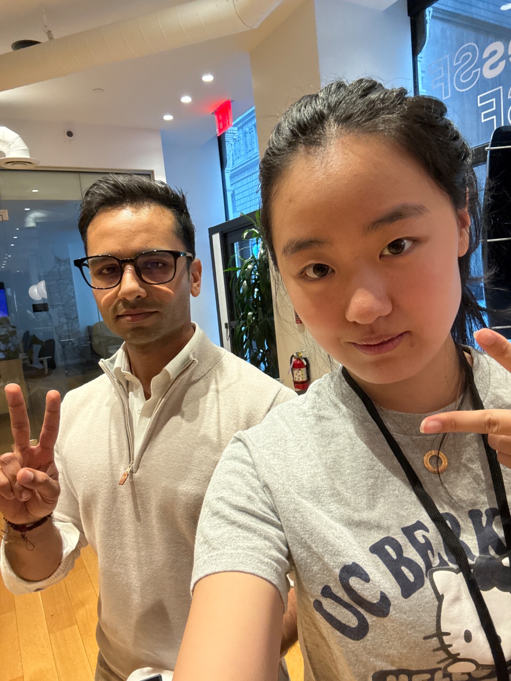 Cheryl (Xuan) Yang with Umair