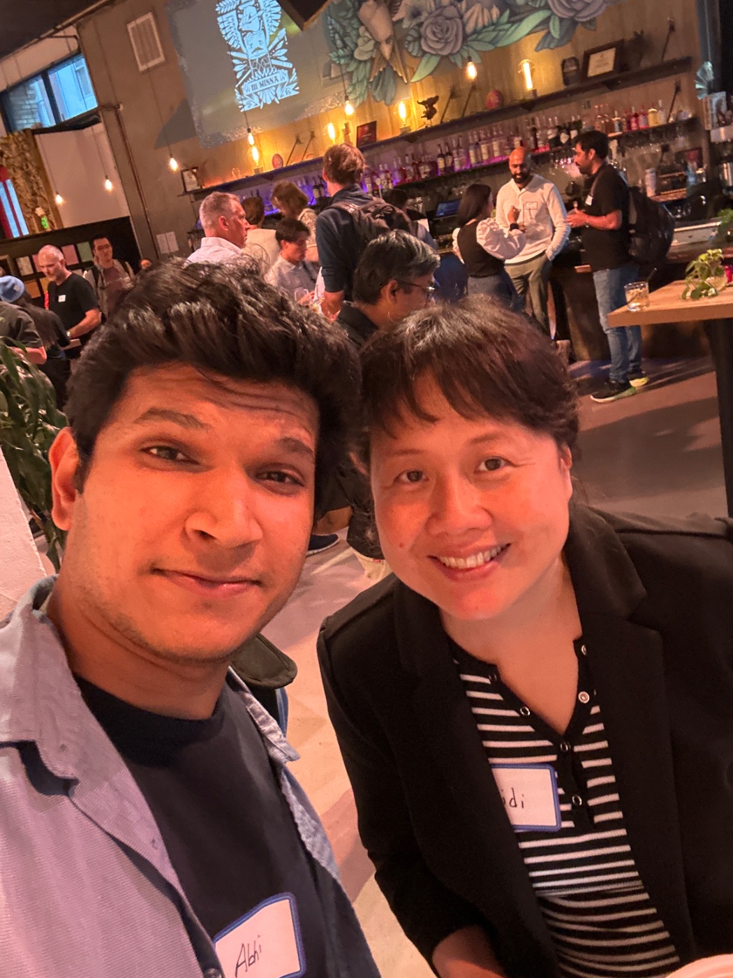 Abhi with Heidi Wu