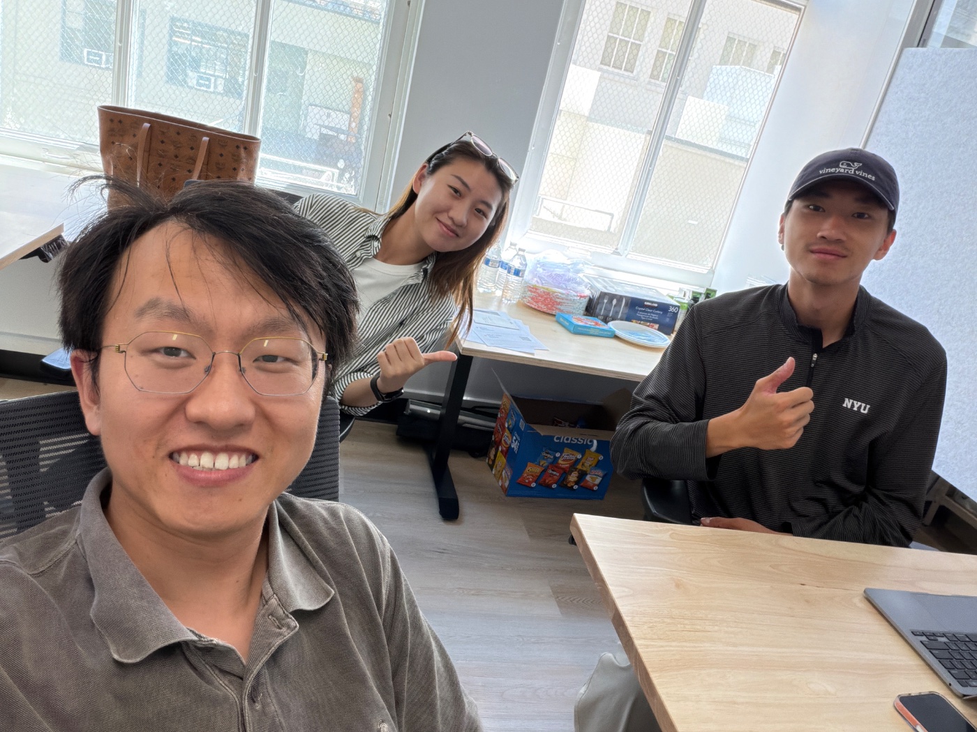 Walter Wu with Zidi Zhang and mark Liu