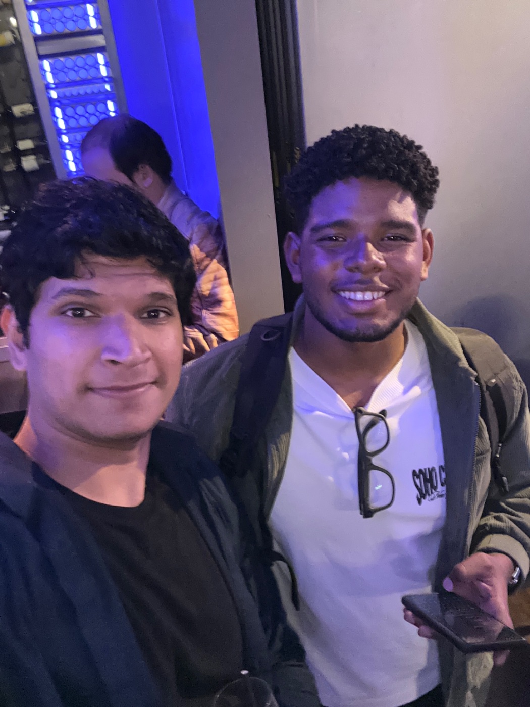 Abhi with Axel Cuevas